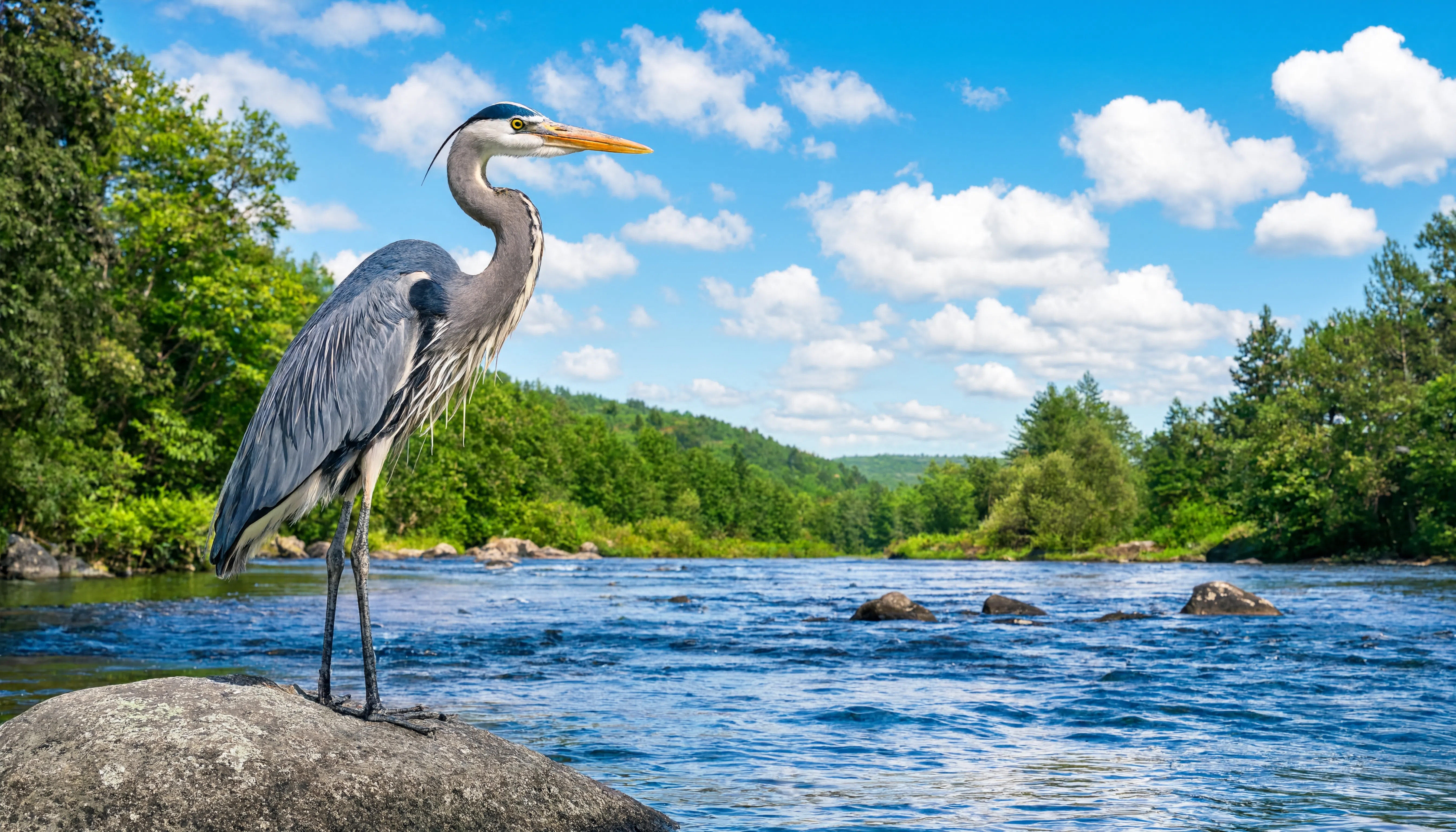 Heron By The River 2 - Animals/Wildlife